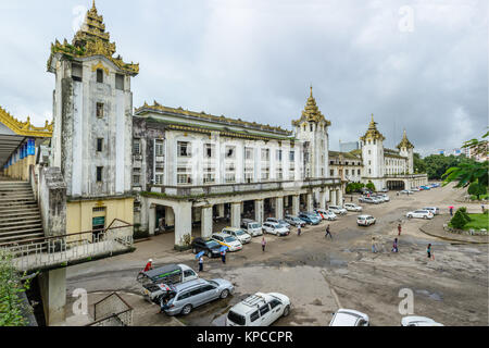 Foto von Hauptbahnhof von Yangon, Myanmar, Aug-2017 Stockfoto