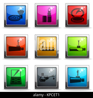 Make up Icons set Stockfoto