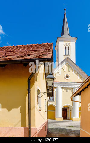 Stadt Crnomelj, Heilig Geist Kirche, Bela Krajina (Weiß Krain) Region, Slowenien, Europa. Stockfoto