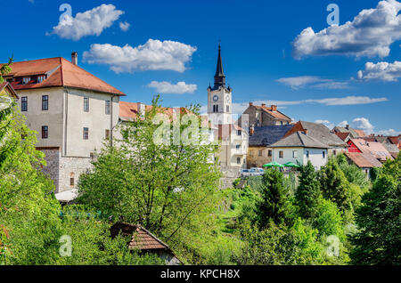 Stadt Crnomelj, Bela Krajina (Weiß Krain) Region, Slowenien, Europa. Stockfoto