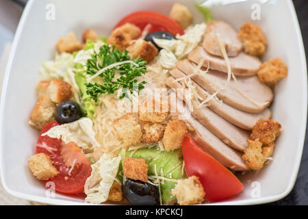 Leckere Salat-Nahaufnahme Stockfoto
