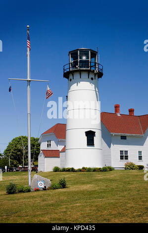 Chatham Licht, und US Coast Guard Station, Chatham, Massachusetts, USA Stockfoto