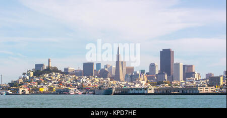 San Francisco, USA - Oktober 1, 2013 - Blick auf die Skyline von San Francisco Panorama Stockfoto