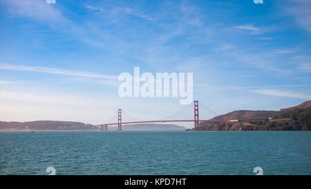 Blick auf die berühmte Golden Gate Bridge Stockfoto