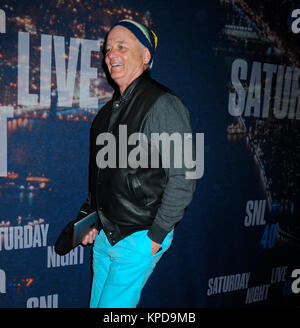 NEW YORK, NY - 15. Februar: Bill Murray besucht die SNL 40. Jahrestag Feier am Rockefeller Plaza am 15. Februar 2015 in New York City. Personen: Bill Murray Stockfoto