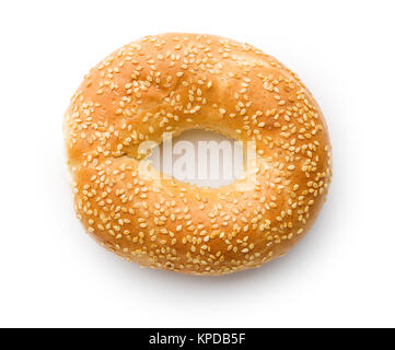 Lecker Bagel mit Sesam Stockfoto