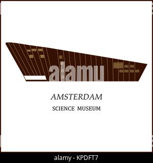 Banner der Stadt Amsterdam. Stock Vektor