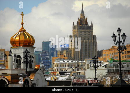 Kirche in Moskau, Russland. Stockfoto