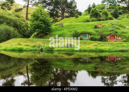 Hobbingen-Film-set Stockfoto