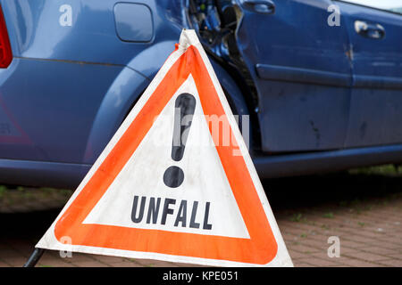 Verkehrsunfall Stockfoto