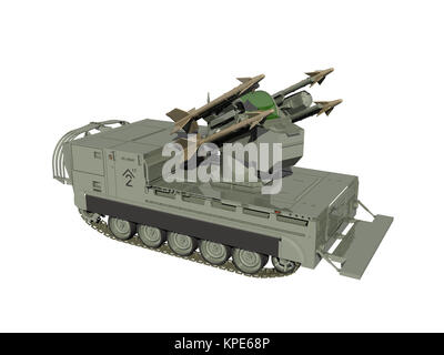 Optionale Tank für die Luftverteidigung Stockfoto