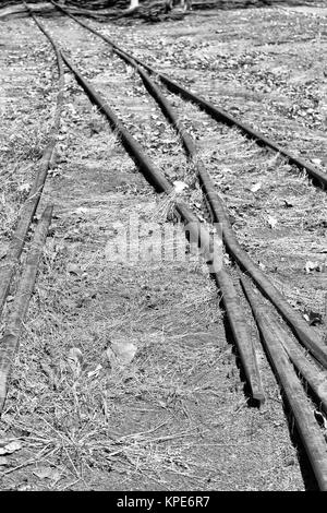 In Australien der alten, verlassenen Railroad in der Natur Stockfoto