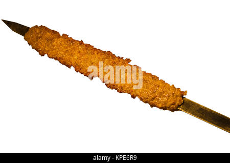 Türkischen Kebab isoliert Stockfoto