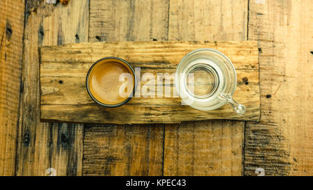 Schuss Espresso Stockfoto