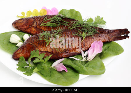 Geräucherter Fisch Stockfoto