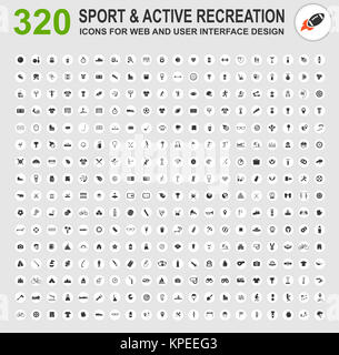 Sport-Icon-set Stockfoto