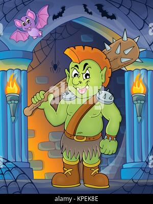 Orc Thema Bild 3 Stockfoto