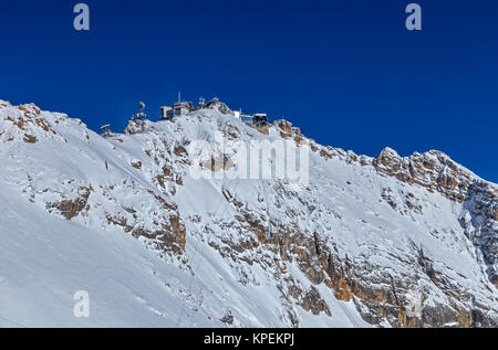 auf der zugspitze Stockfoto