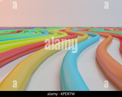 Buntstift Bleistift wie Rainbow Abbildung Stockfoto