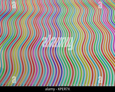 Buntstift Bleistift wie Rainbow Abbildung Stockfoto