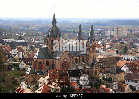 Dom der Bergstraße in Heppenheim Stockfoto