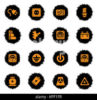 Strom Icons set Stockfoto