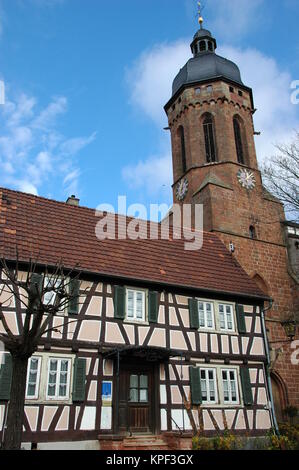 Historische Gebäude in Kandel in der Pfalz Stockfoto