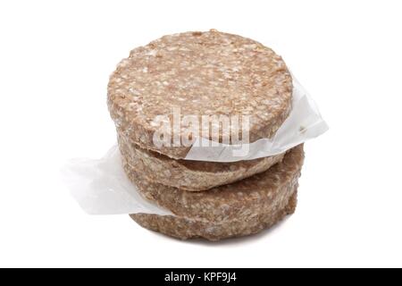 Gefrorene burger Pastetchen Stockfoto