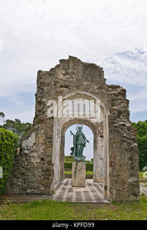 Ruinen von Santa Caterina Oratorium, Sestri Levante, Ligurien, Italien Stockfoto