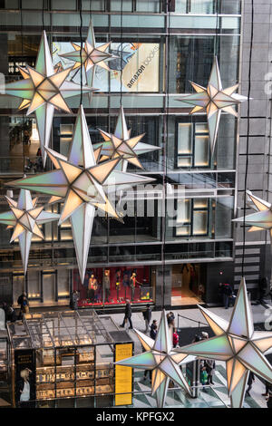 Amazon Bücher im Time Warner Center, Columbus Circle, NYC, USA Stockfoto