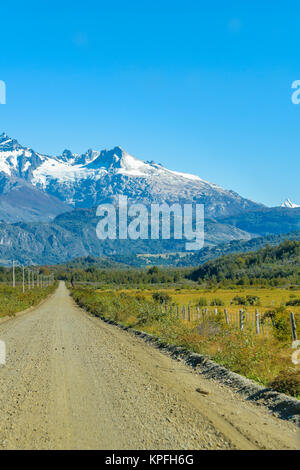 Patagonien Landschaft Blick durch austral Route, Aysen Bezirk, Chile Stockfoto