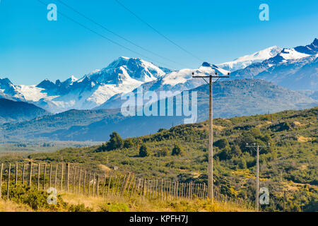 Patagonien Landschaft Blick durch austral Route, Aysen Bezirk, Chile Stockfoto