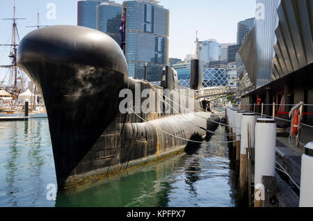 HMAS Onslow, U-Boot der Australian Maritime Museum, Darling Harbour, Sydney, New South Wales, Australien Stockfoto