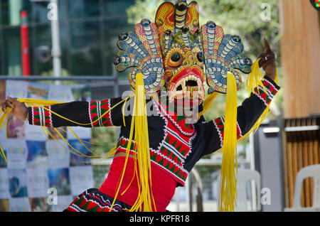 Sri Lankan Tänzer, Darling Harbour, Sydney, New South Wales, Australien Stockfoto