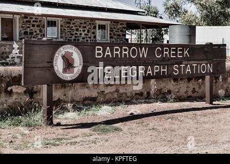 In Australien wird das Signal des antiken Telegraph Station Stockfoto