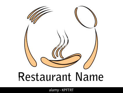 Restaurant-Symbol Stockfoto