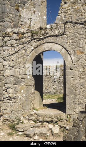 Alte Ruinen der Burg in Skoder, Albanien Stockfoto