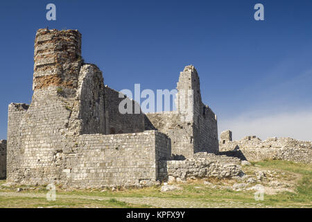 Alte Ruinen der Burg in Skoder, Albanien Stockfoto