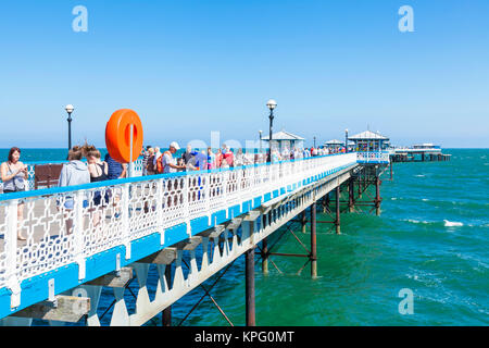 llandudno Pier wales North wales llandudno wales victorian Pier llandudno Seafront llandudno gwynedd North wales uk gb eu europa Stockfoto