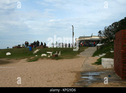 Motorräder in Kidds Beach, Sunshine Coast, Eastern Cape Stockfoto