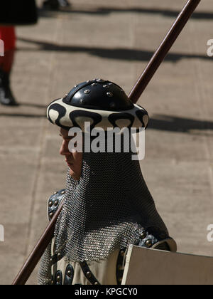 Arezzo - jährliche Medieval Festival nannte die Sarazenen Turnier in Arezzo. Italien Stockfoto