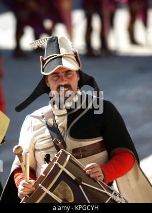 Arezzo - jährliche Medieval Festival nannte die Sarazenen Turnier in Arezzo. Italien Stockfoto