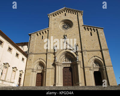 Arezzo - die gotische Kathedrale von St. Donatus Stockfoto