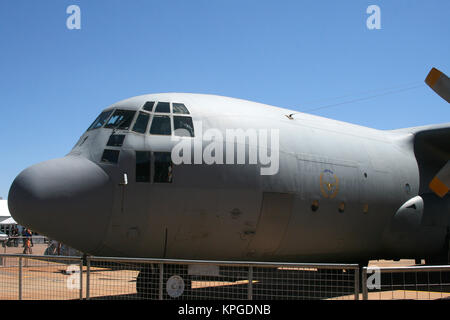 SAAF, Lockheed C-130 Hercules auf Afrika 2012 Aerospace und Defence Airshow, Waterkloof Airbase, Pretoria. Stockfoto