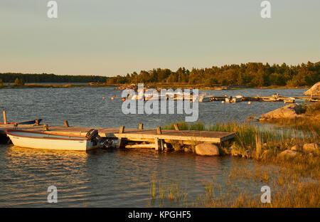 Orskarssund auf der Insel Graso im Roslagen Inseln, Provinz Uppland, Stockholm Archipelago, Schweden, Skandinavien Stockfoto