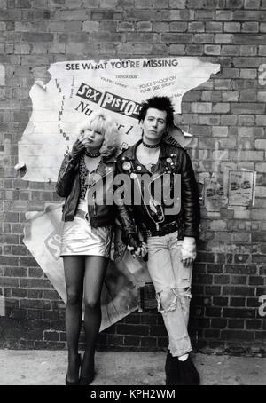 SID & Nancy Jahr : 1986 USA Regie : Alex Cox Gary Oldman, Chloe Webb Stockfoto