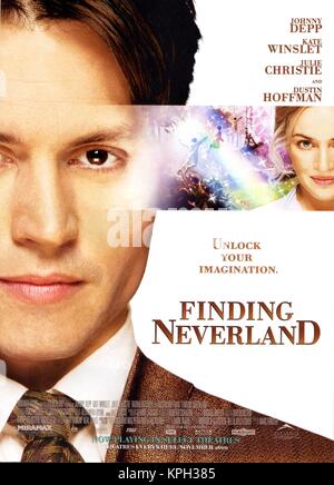 Finding Neverland Jahr : 2004 - UK / USA Regie : Marc Forster Johnnie Depp Filmposter (UK) Stockfoto