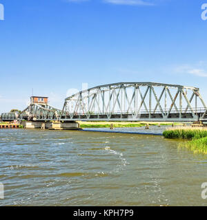 Brücke Meiningen zwischen Bresewitz und Zingst, Mecklenburg-Vorpommern, Deutschland Stockfoto