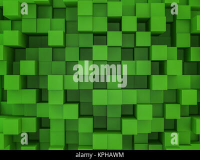 Abstrakte quadrat Mosaik Hintergrund. 3D-Rendering Stockfoto