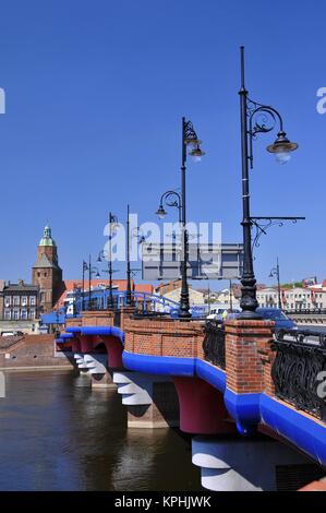 Blick auf den Dom in Gorzow Wielkopolski, Stadt in der Woiwodschaft Lebus, Polen. Stockfoto